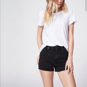 Paige High Waisted Classic Margot Denim Shorts